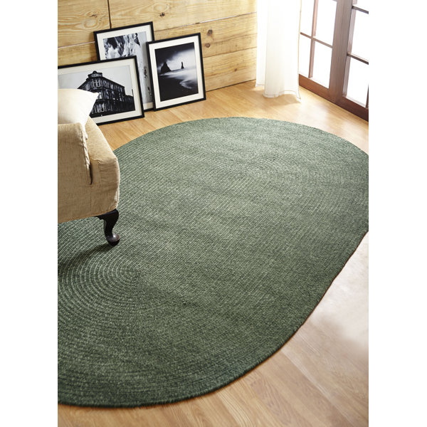 Gracie Oaks Deca Polyester Chenille Braided Area Rug Wayfair